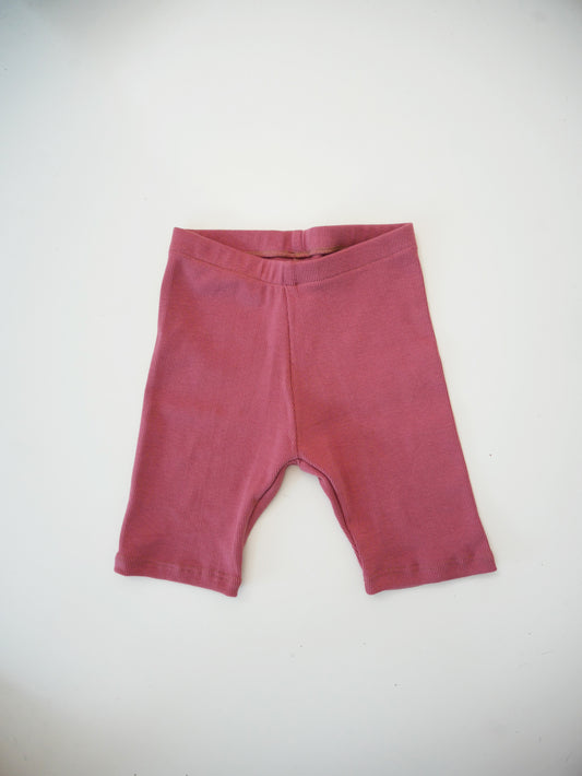 old rose pink short leggings