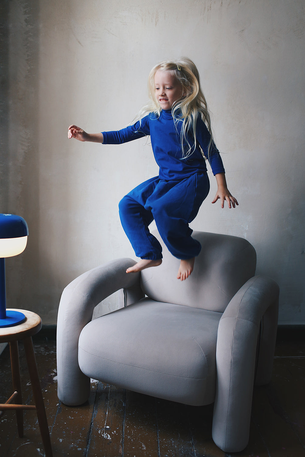 cobalt turtleneck
