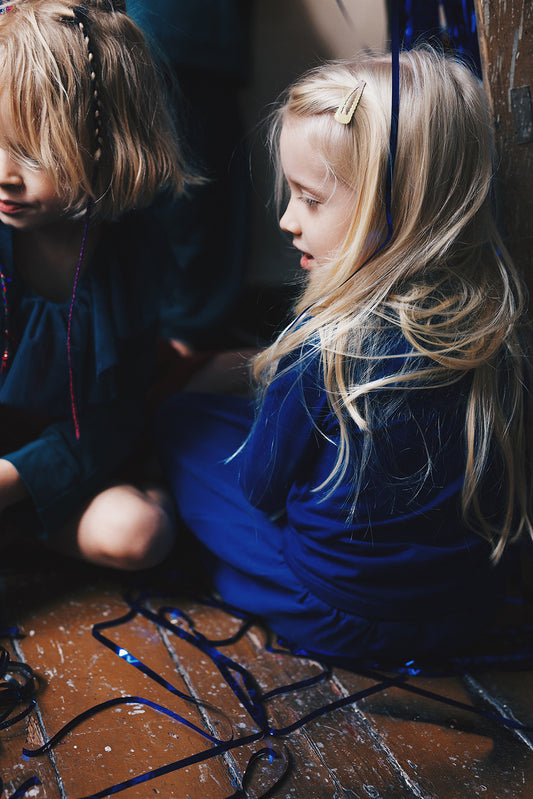 cobalt long-sleeved shirt
