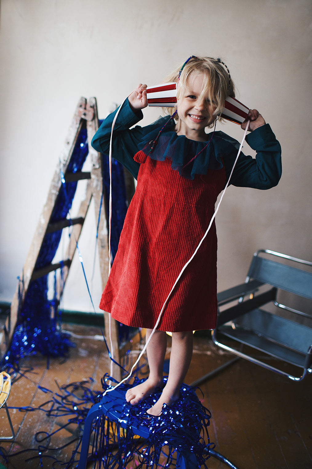 dark red jumper skirt- cloth took part in photo session