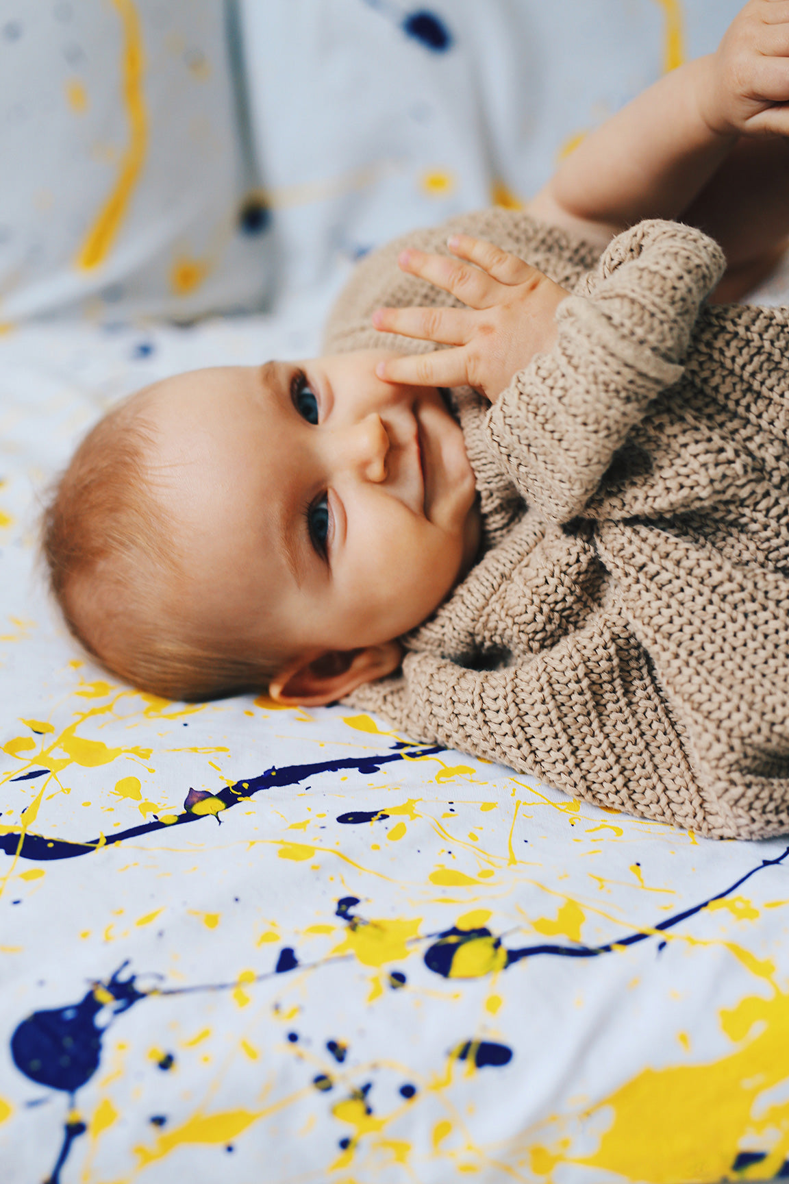 beige chunky sweater