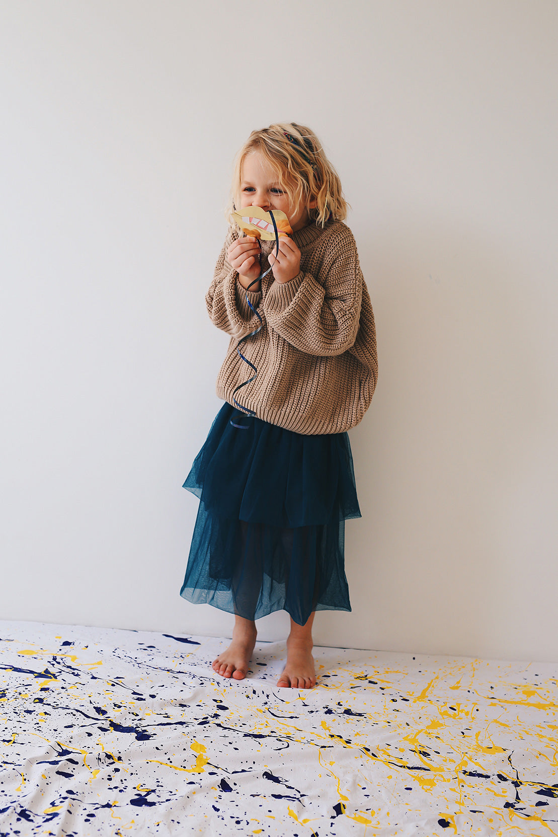 beige chunky sweater