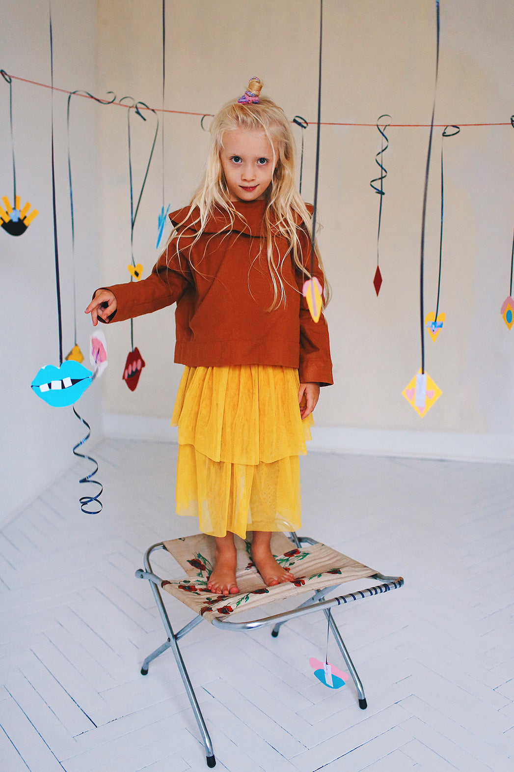 yellow misty skirt