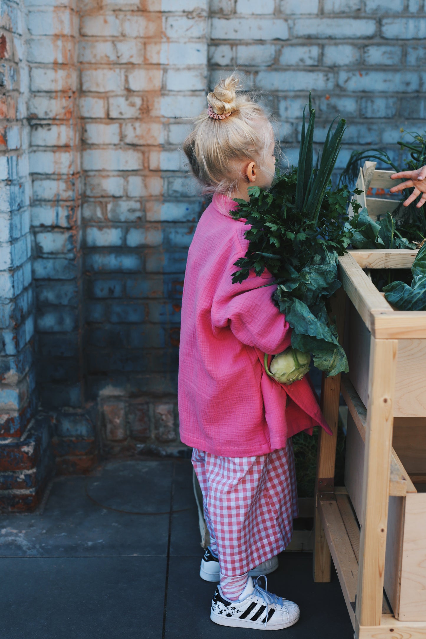pink jacket