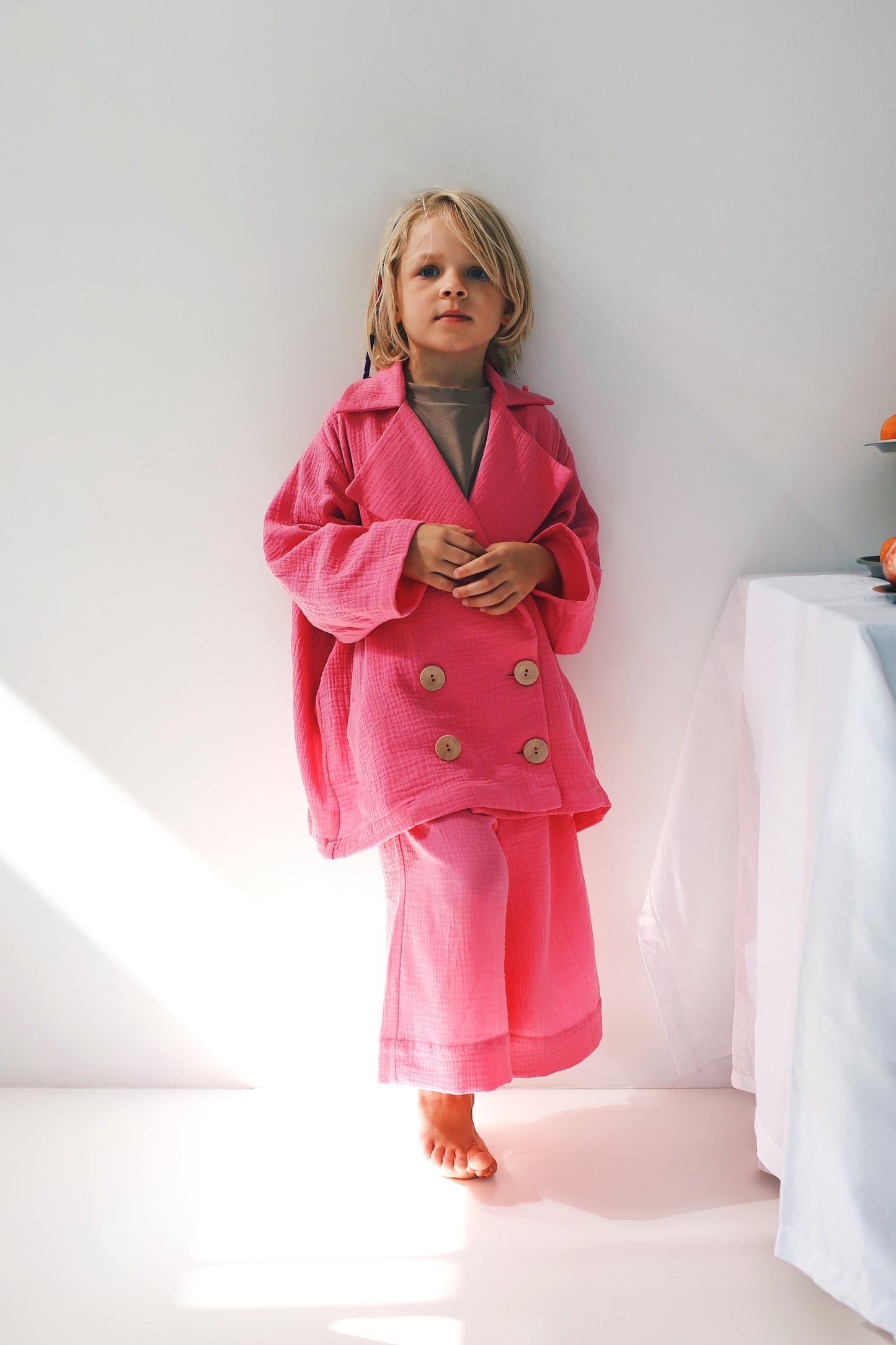 pink jacket