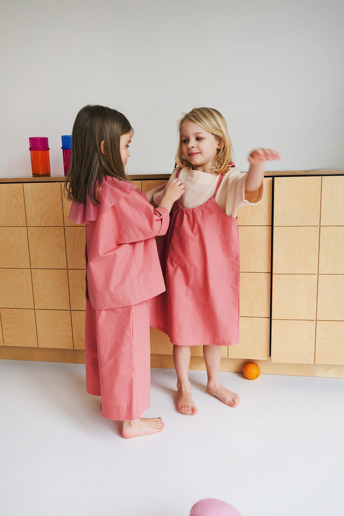 pink culottes
