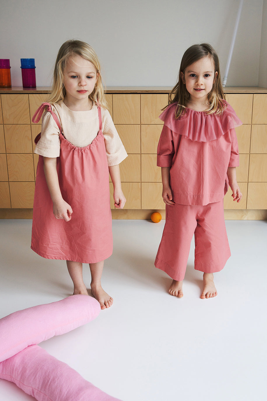 pink culottes