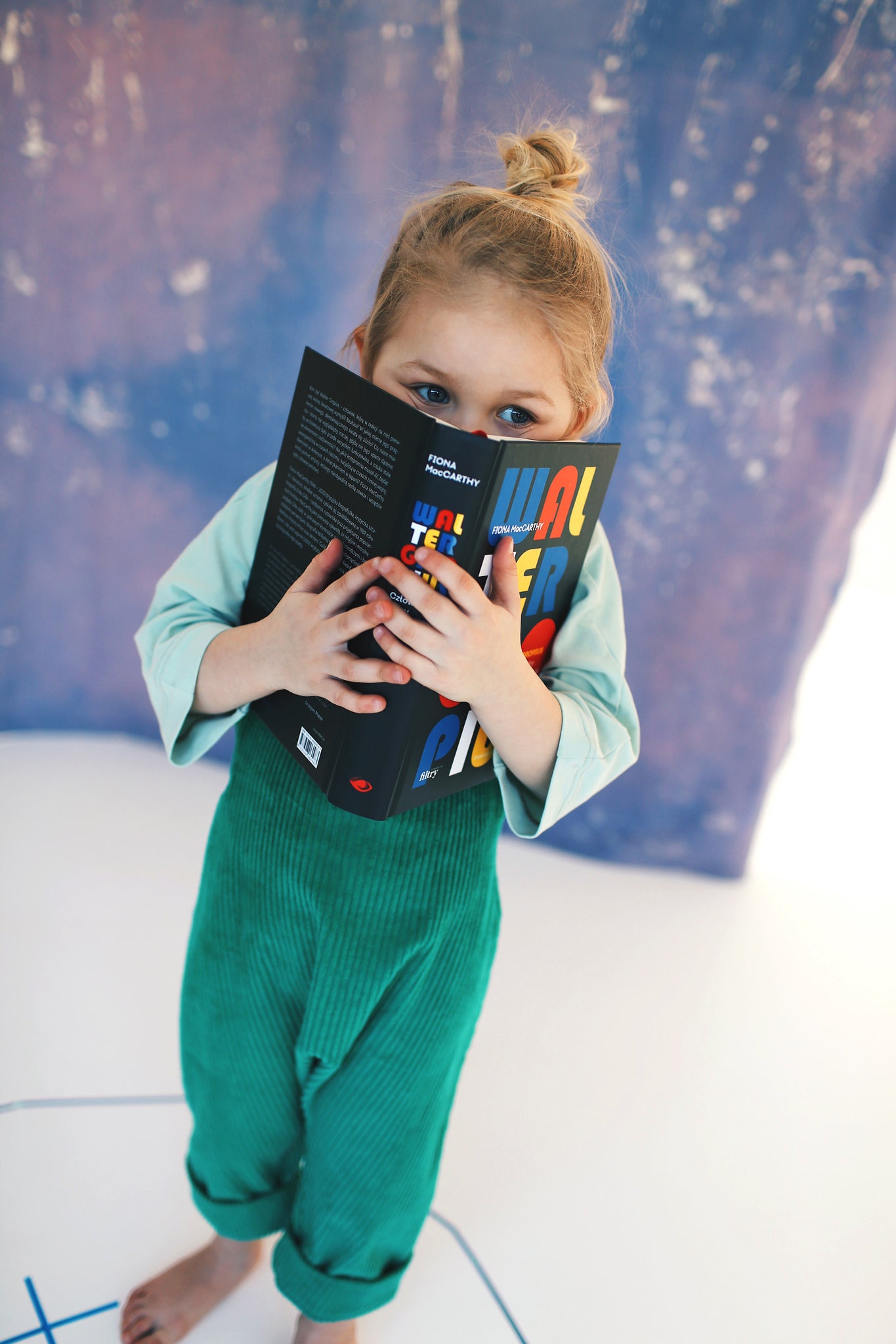 green dungarees