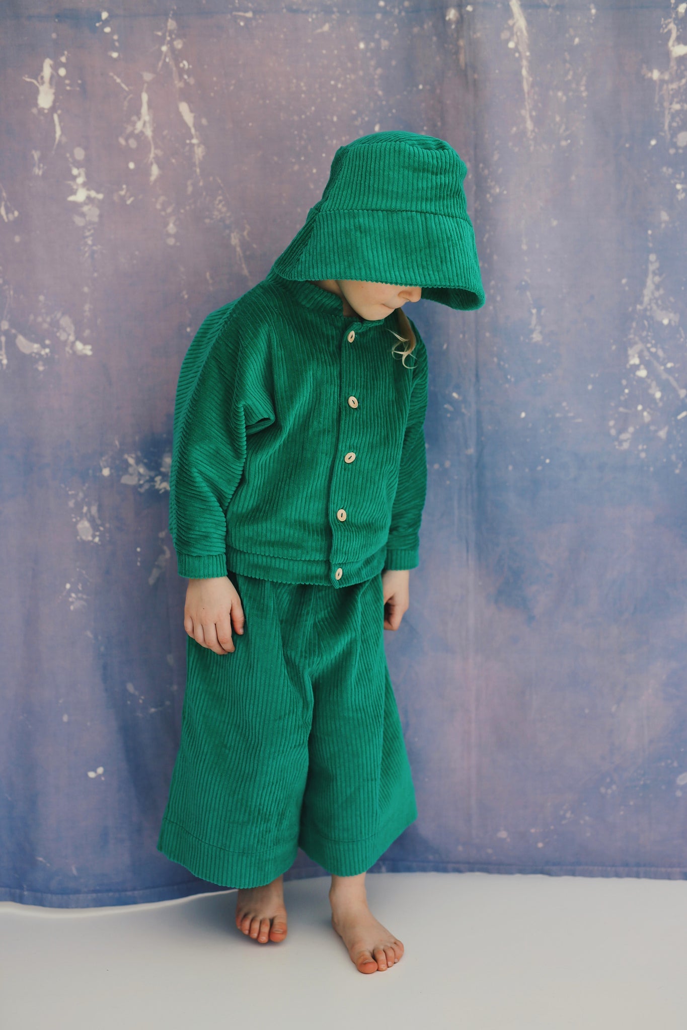 green jacket from corduroy