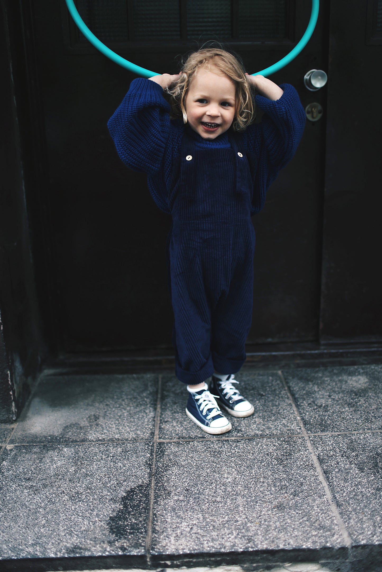 navy dungarees