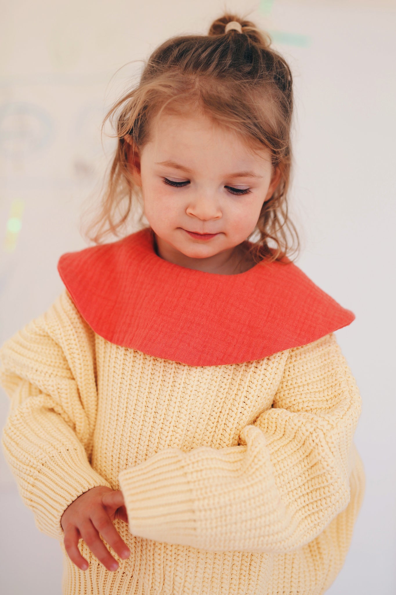 yellow chunky knitted sweater