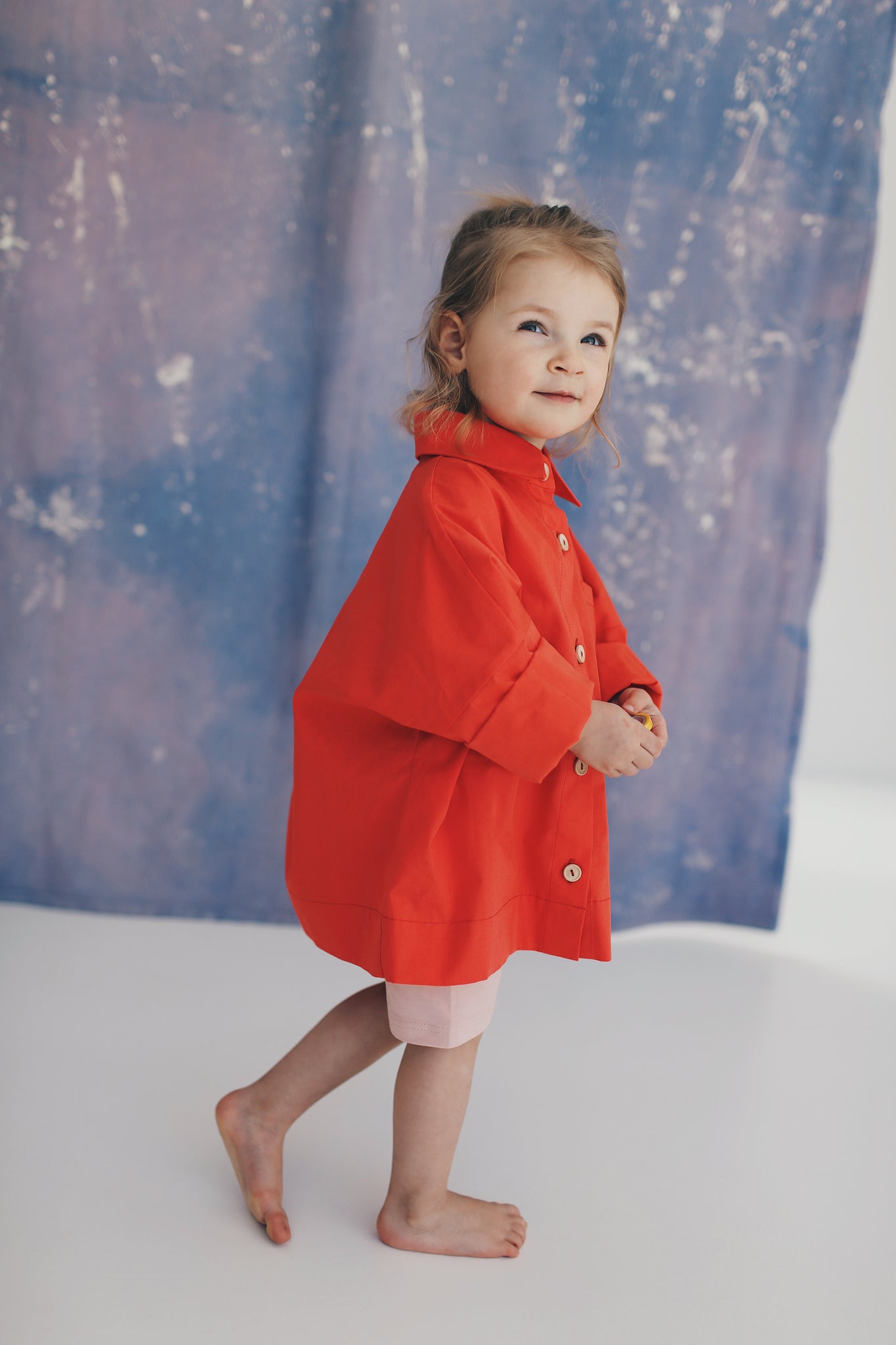 coral shirt with collar