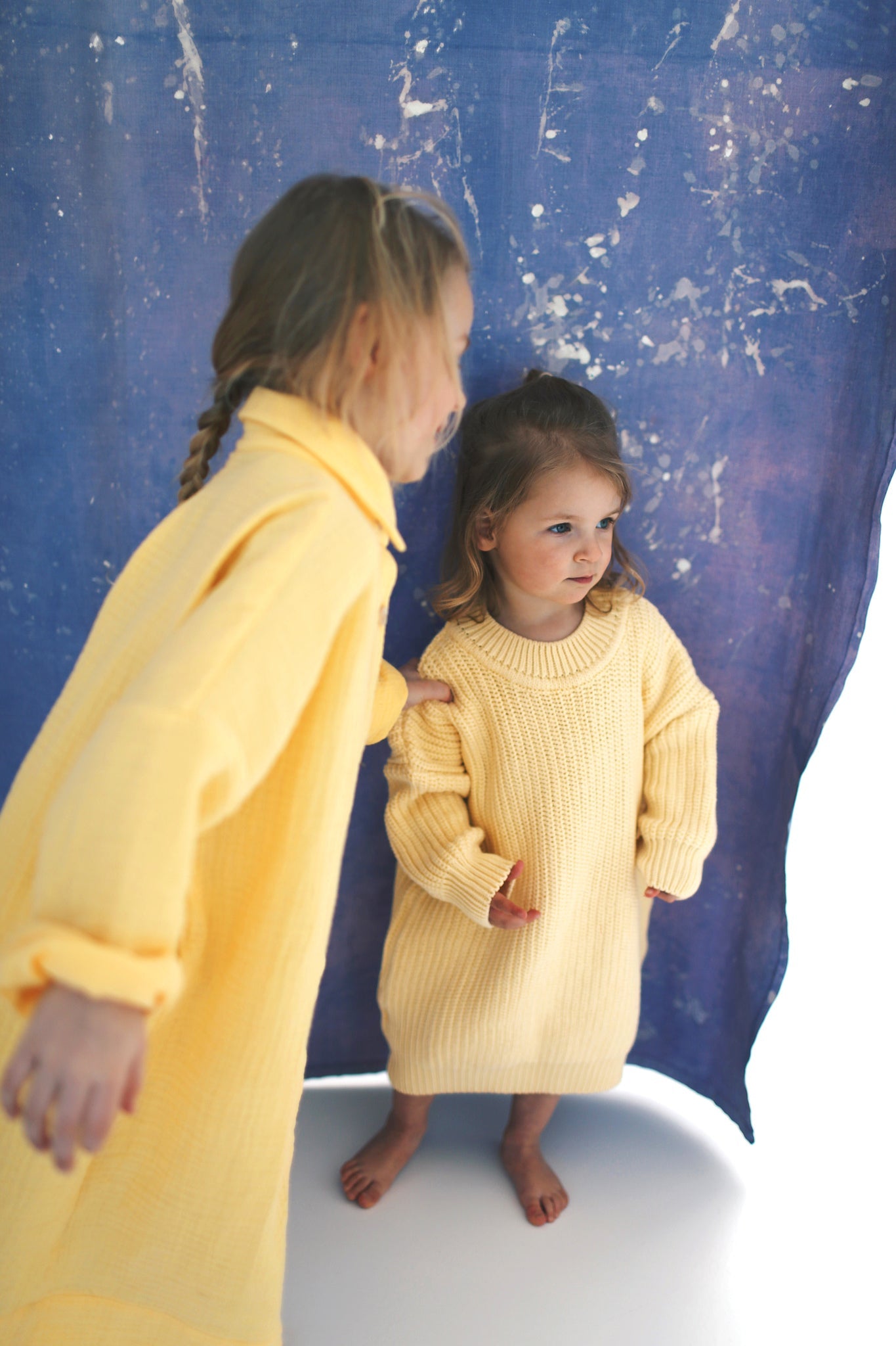 yellow dress with collar