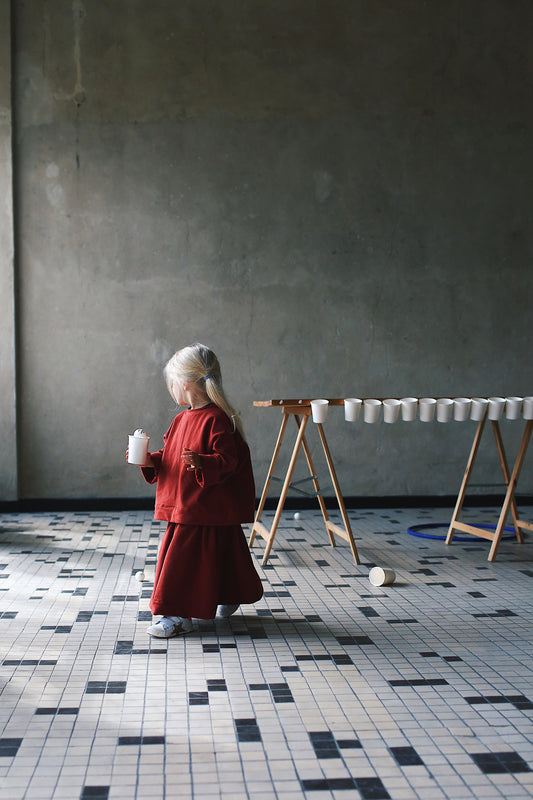 sweatshirt in rust colour