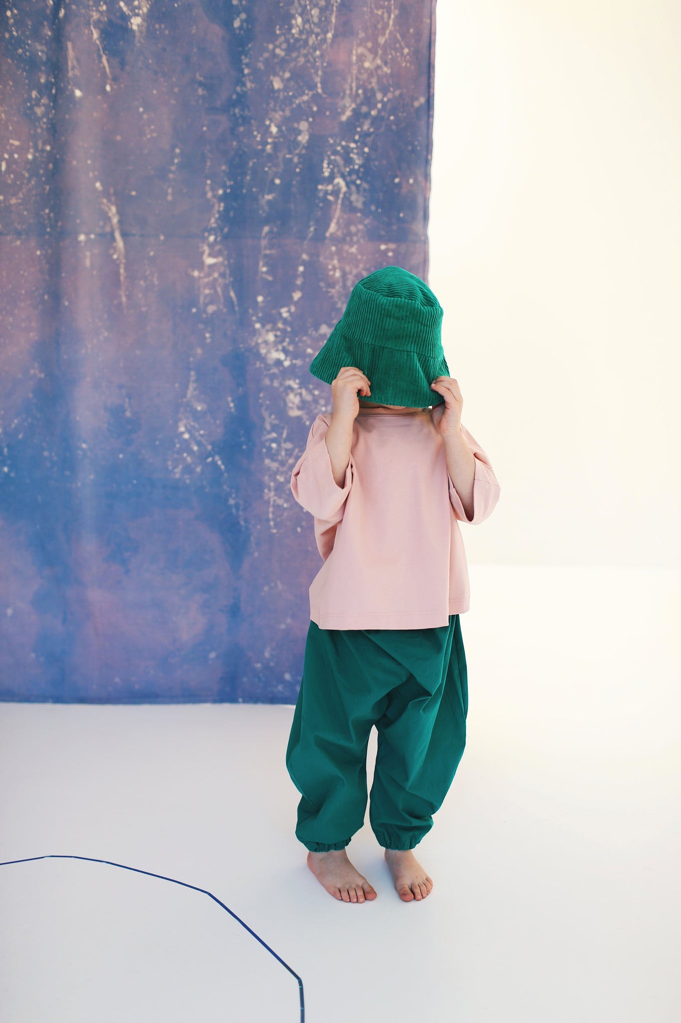 green trousers