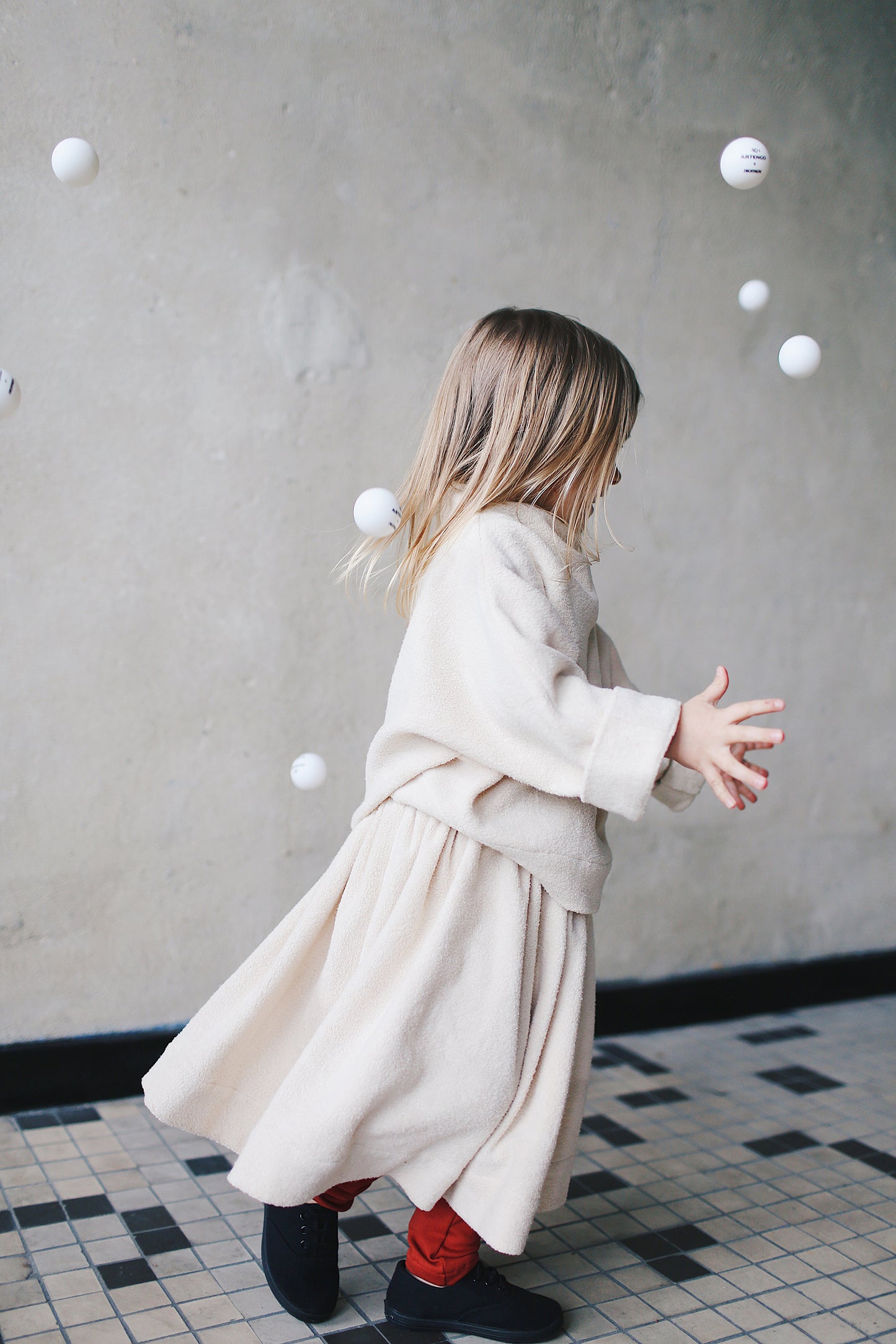 cream teddy skirt