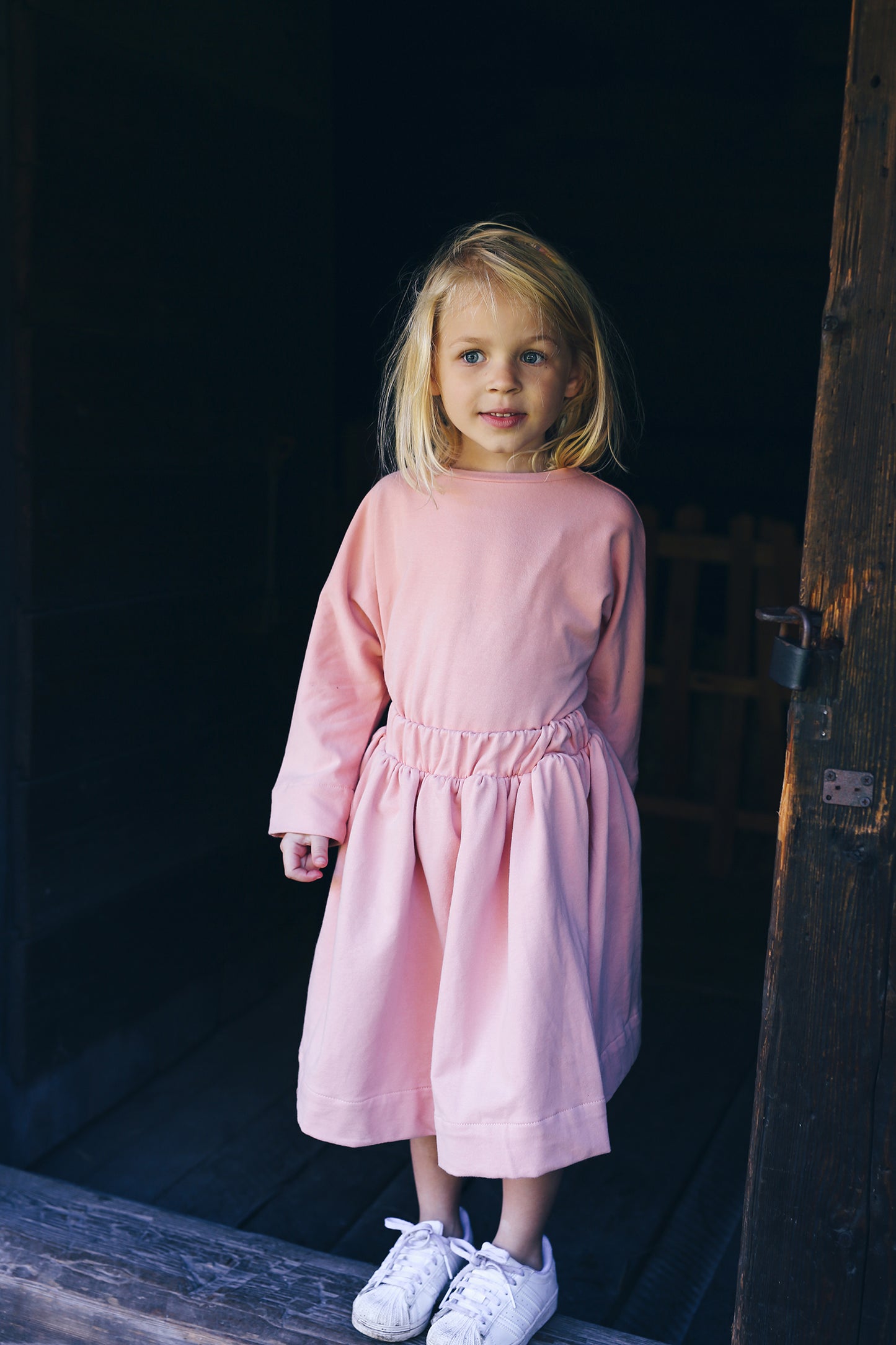 light pink sweatshirt