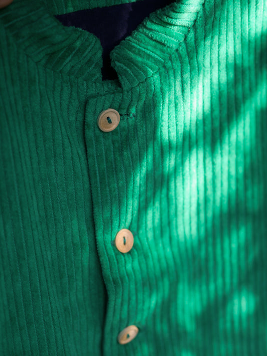 green jacket from corduroy