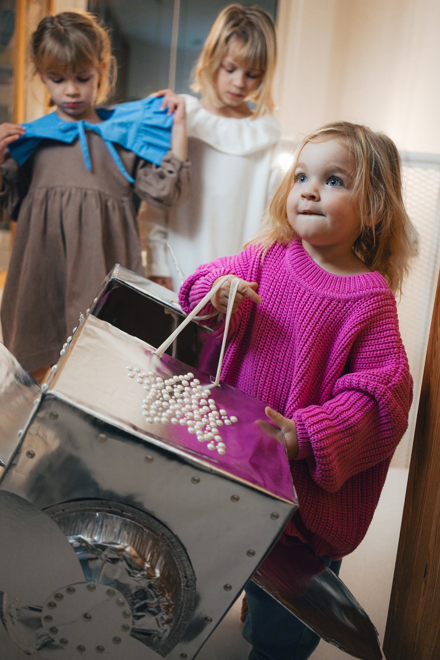beige chunky sweater