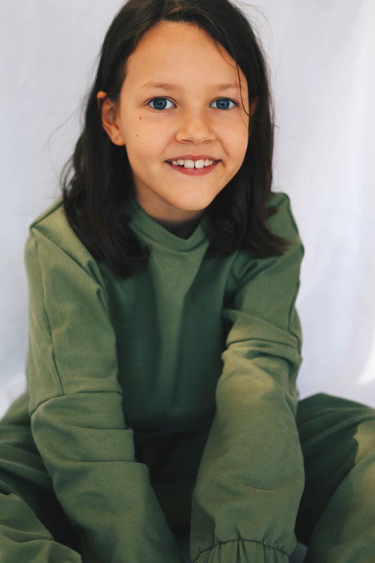 pickle green sweatshirt