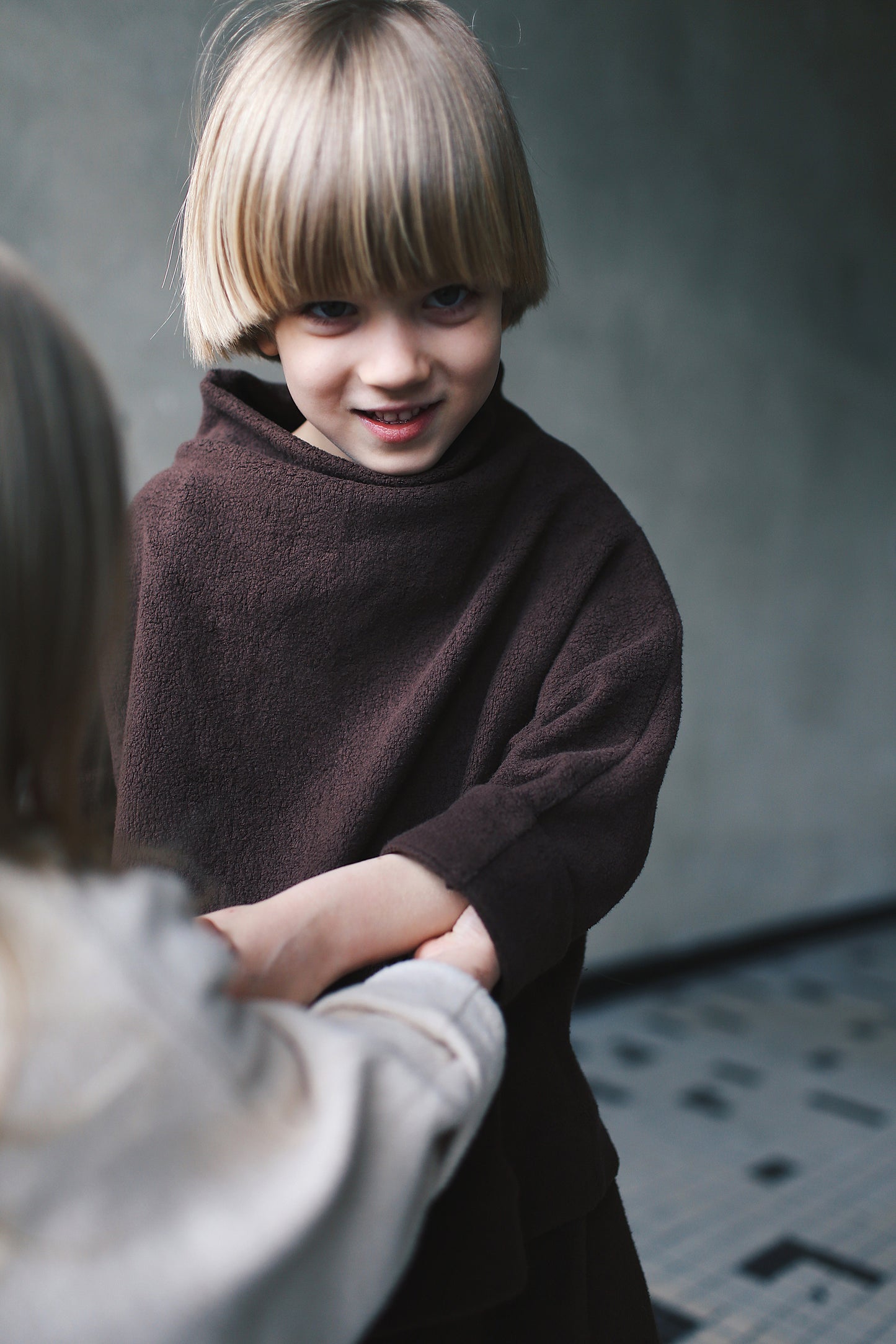 teddy sweatshirt with turtleneck